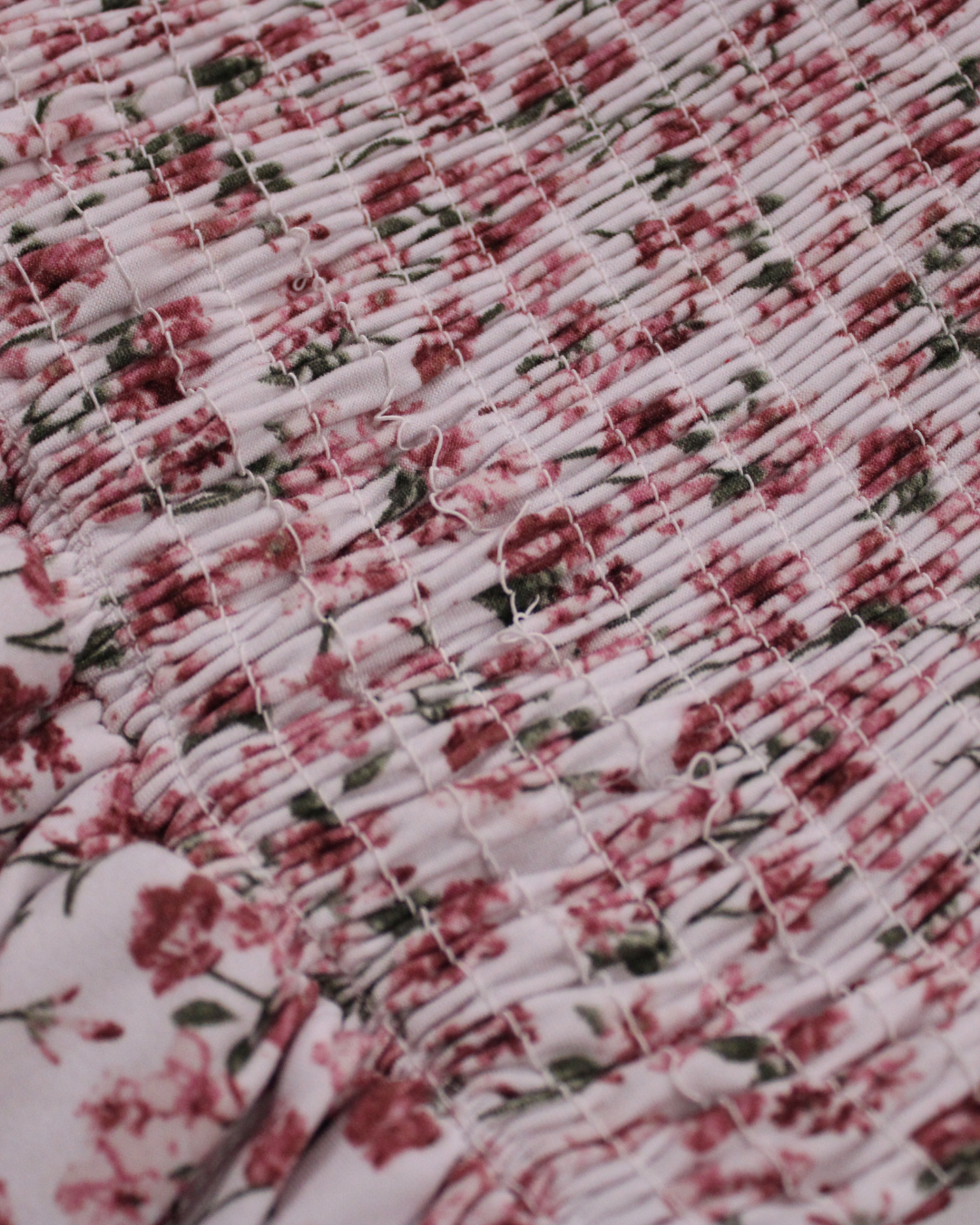 Floral Smocked High-Low Maxi Dress