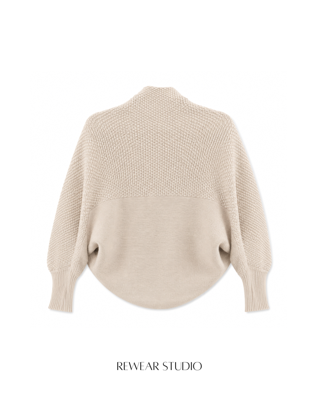 Open-Front Cropped Shawl